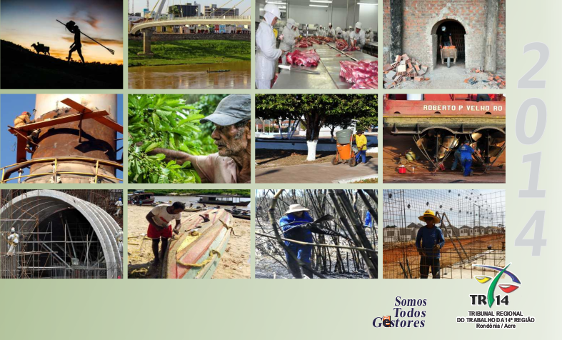 Capa mostra um mosaico com diversas fotos de pontos turísticos regionais RO/AC