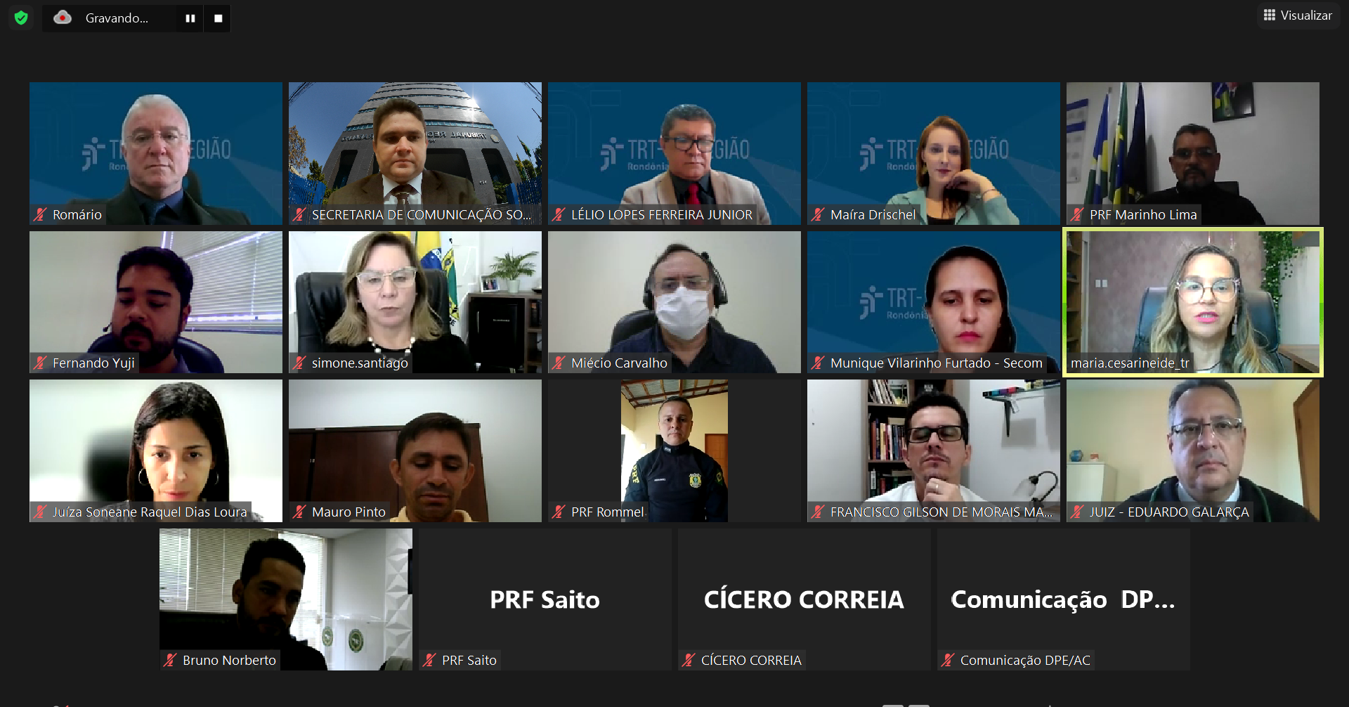 Reprodução da solenidade que marcou a celebração da parceria entre os órgãos