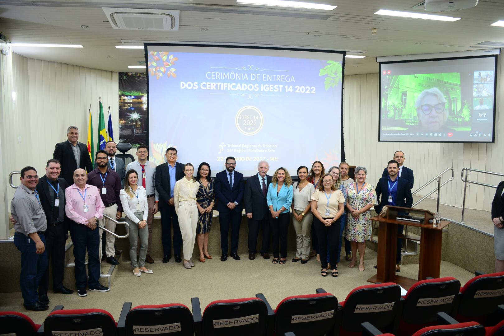 Entrega do Certificado IGEST14 2022