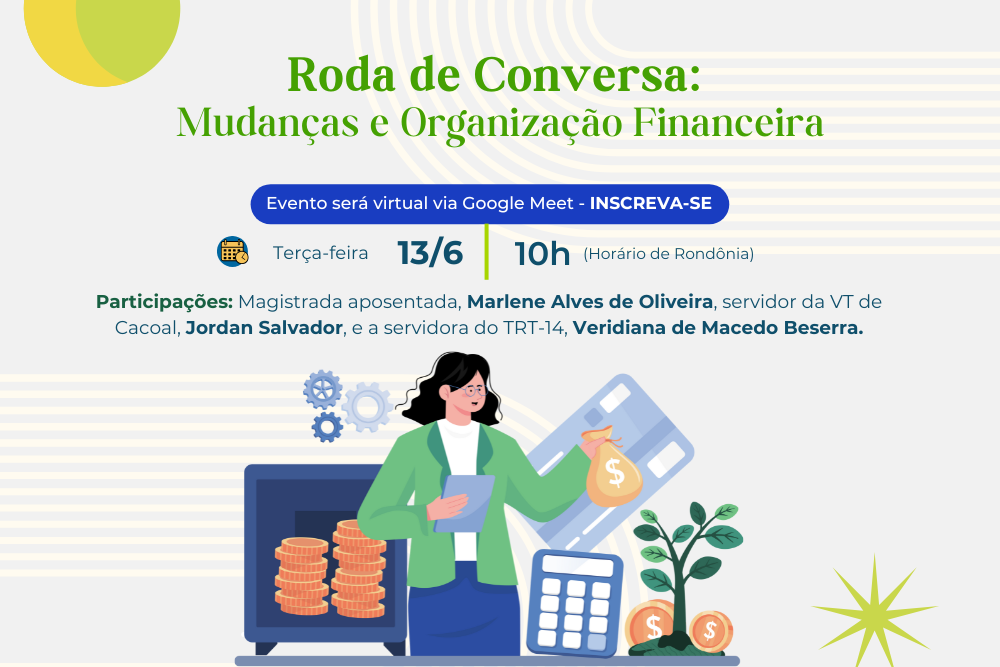 Arte traz informações sobre o evento, como: local, data, hora e participações. 