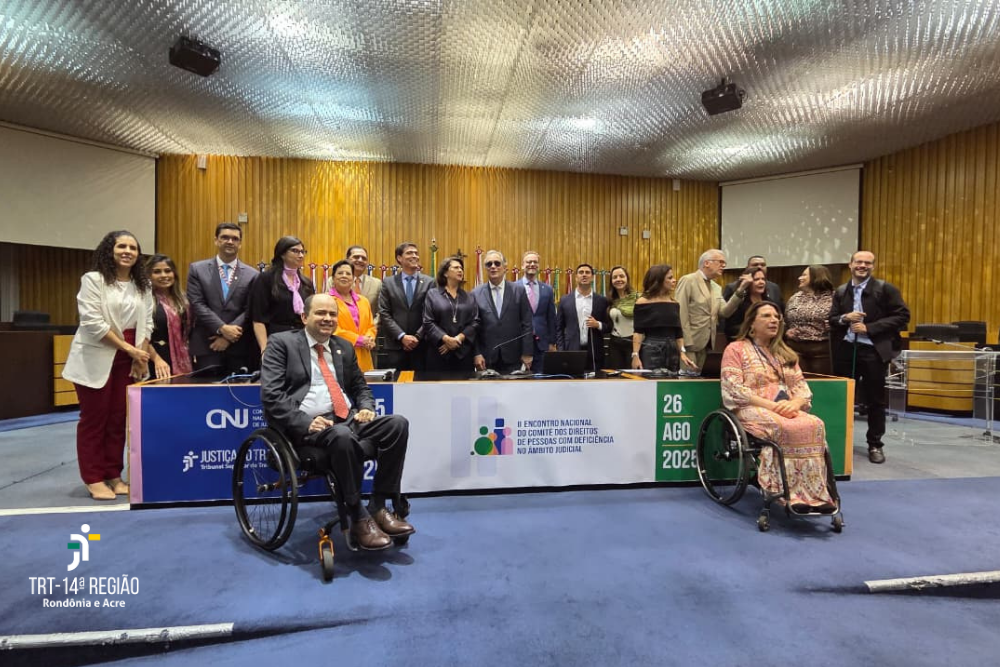 TRT-14 participa de encontro nacional sobre inclusão de pessoas com deficiência em Brasília