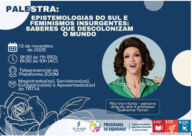 Arte da palestra: Epistemologias do sul e feminismos insurgentes: saberes que descolonizam o mundo