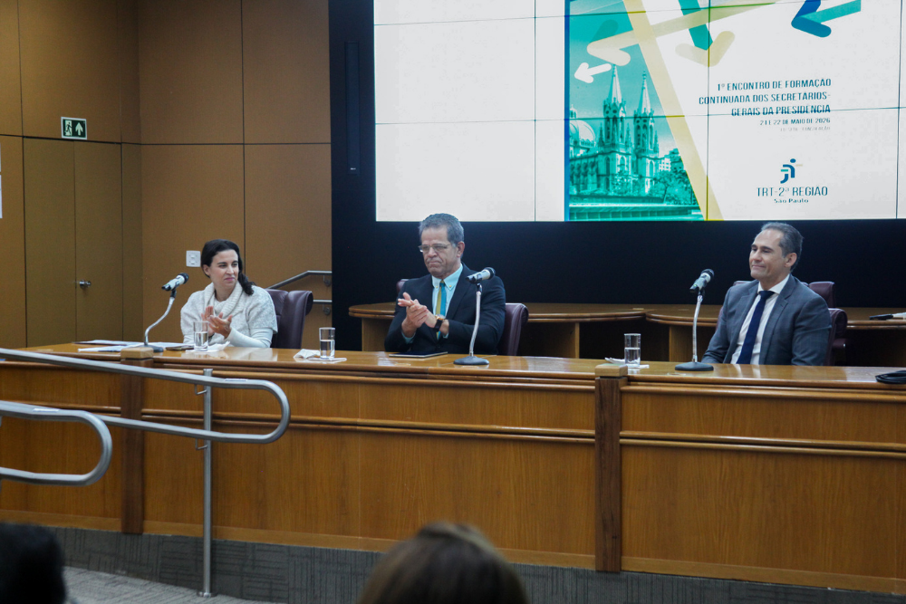 Encontro nacional fortalece integração entre secretarias-gerais da Justiça do Trabalho com participação do TRT-14