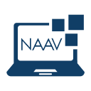 Imagem de um computador escrito NAAV na tela