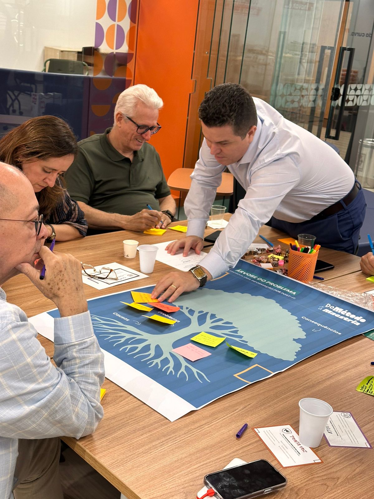 Mesa de trabalho em formação