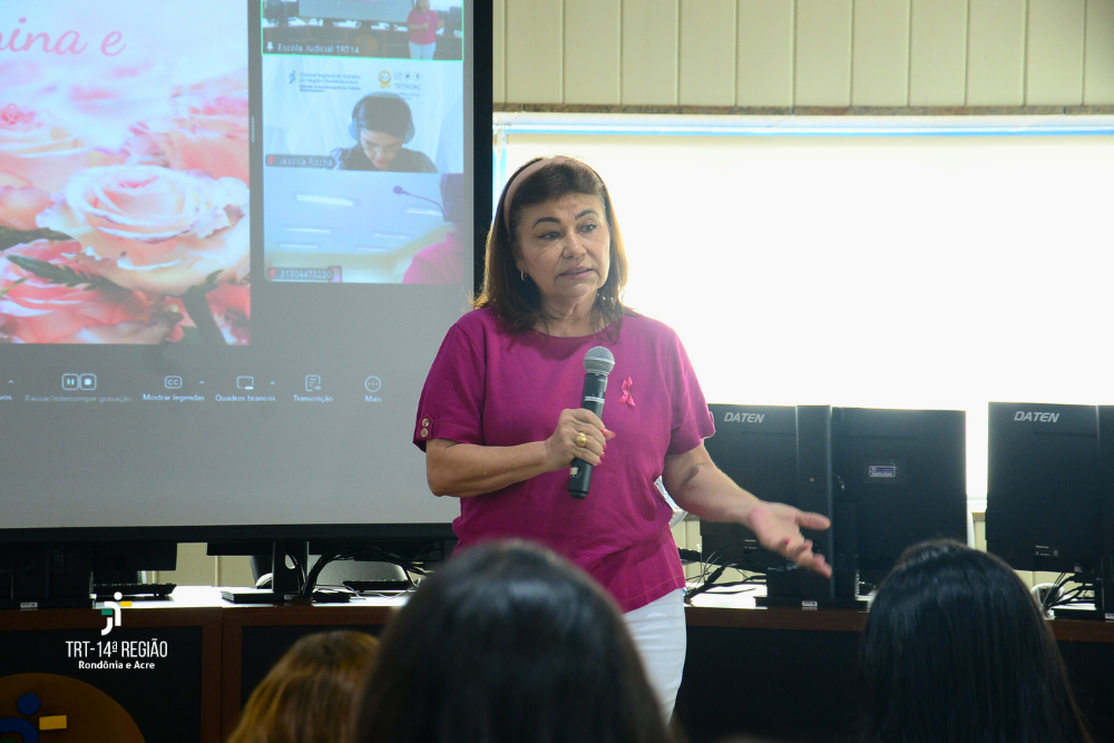 desembargadora Vânia Abensur, ouvidora da mulher do TRT-14